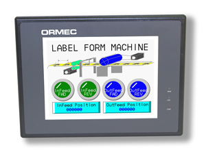 ORMEC MMI touch screen