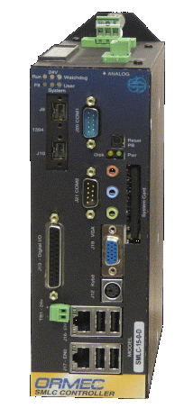 ORMEC's ServoWire Motion & Logic Controller (SMLC) for multiaxis motion and PLC functions 