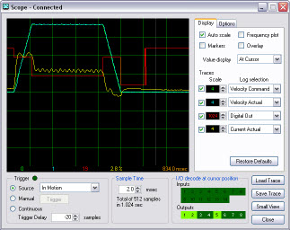 ORMEC MotionSet 4 channel Scope